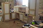 Kitchen assembled in workshop